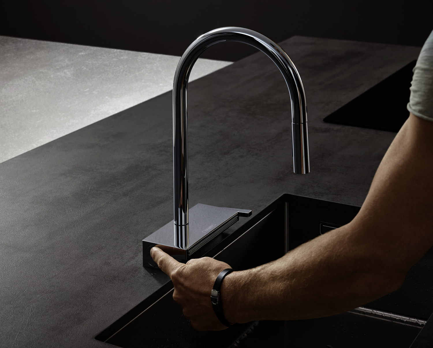 Hansgrohe Spültischmischer 170 Aquno Select M81 Ausziehbrause 3jet sBox chrom