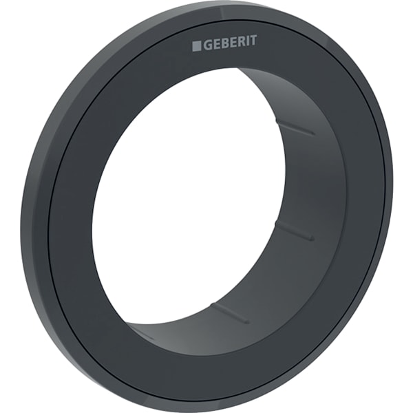 Geberit Typ 10 Rosette für Fernbetätigung rund, Möbeldrücker, schwarz / matt