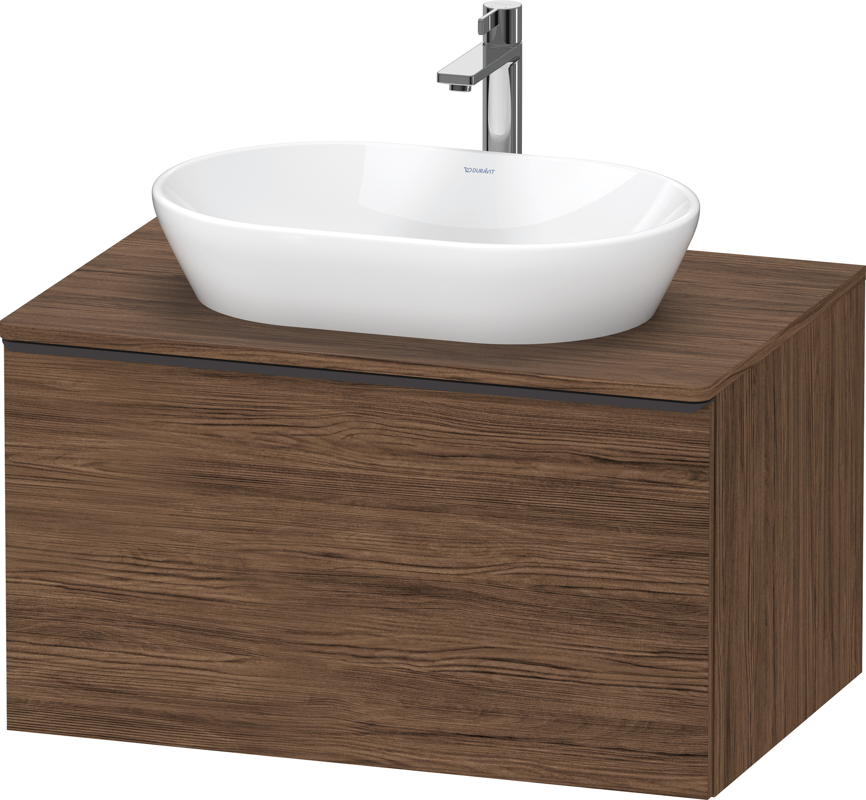 Duravit D-Neo,Kons-WTU,Ausz:1,Gr:Diam.Schwarz 800x550x459mm,Wdh,Nussb.Dunkel Matt,Dek
