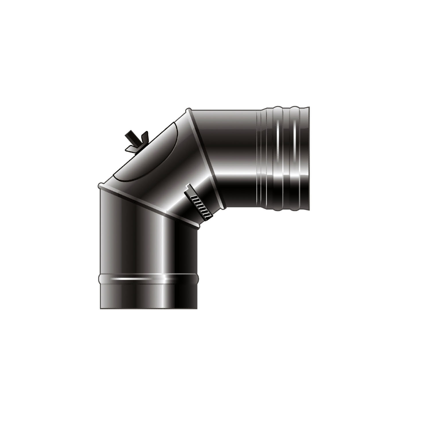 SOLARFOCUS EDELSTAHL-ABGASROHR-BOGEN 90°, DM 130 mm SOLARFOCUS EDELSTAHL-ABGASROHR-BOGEN 90°, DM 130 mm