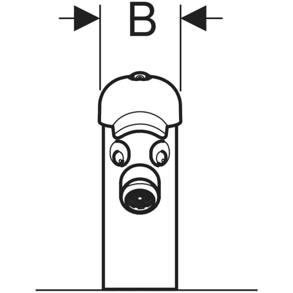 Geberit Bambini Waschtischarmatur EHM farbneutral, hochglanz verchromt