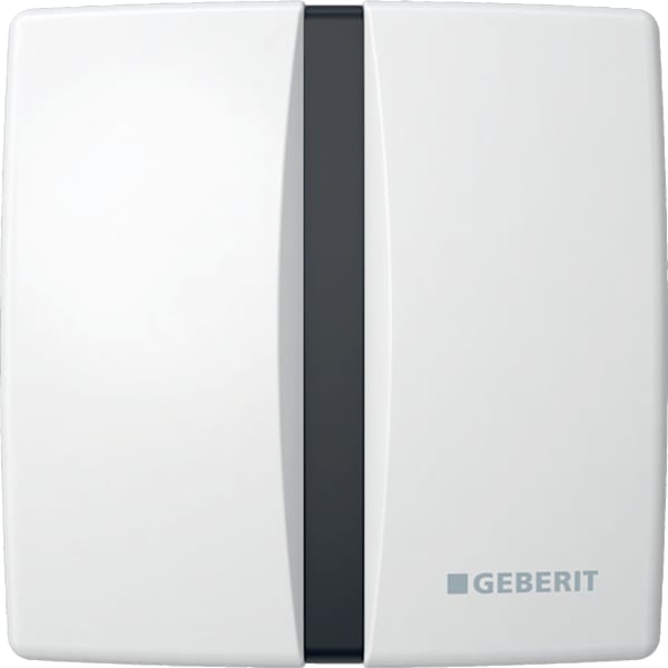 Geberit UR-Strg. mit elektron. Spülauslösung Batterie Abdeckpl. eckig, Zink-DG, weiß