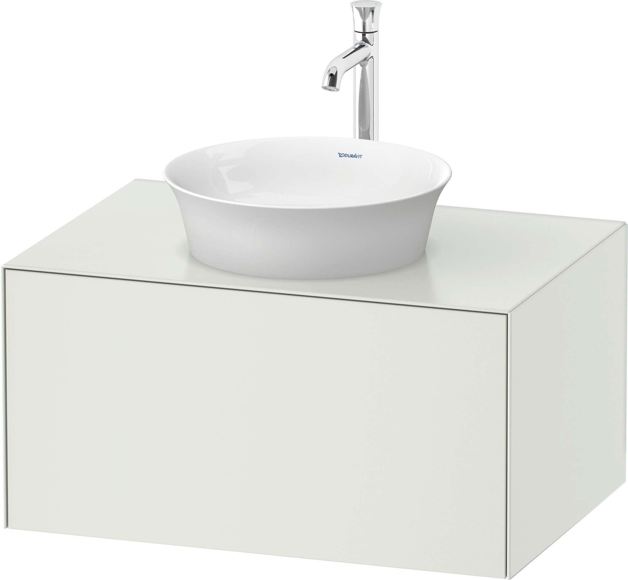Duravit WTU White Tulip bodenstehend 751x350x410mm, Weiß Seidenmatt