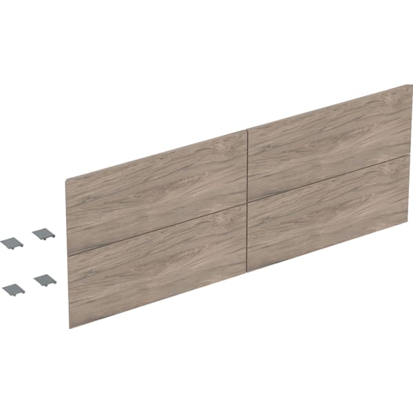Geberit Set Schubl.-Frt für ONE US, 4 Schubl. für WT B: 135cm, Nussbaum hickory