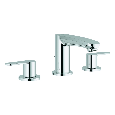 GROHE 3-Loch-WT-Batterie Eurostyle C 20208_2 Zugstangen-Ablaufgarnitur chrom