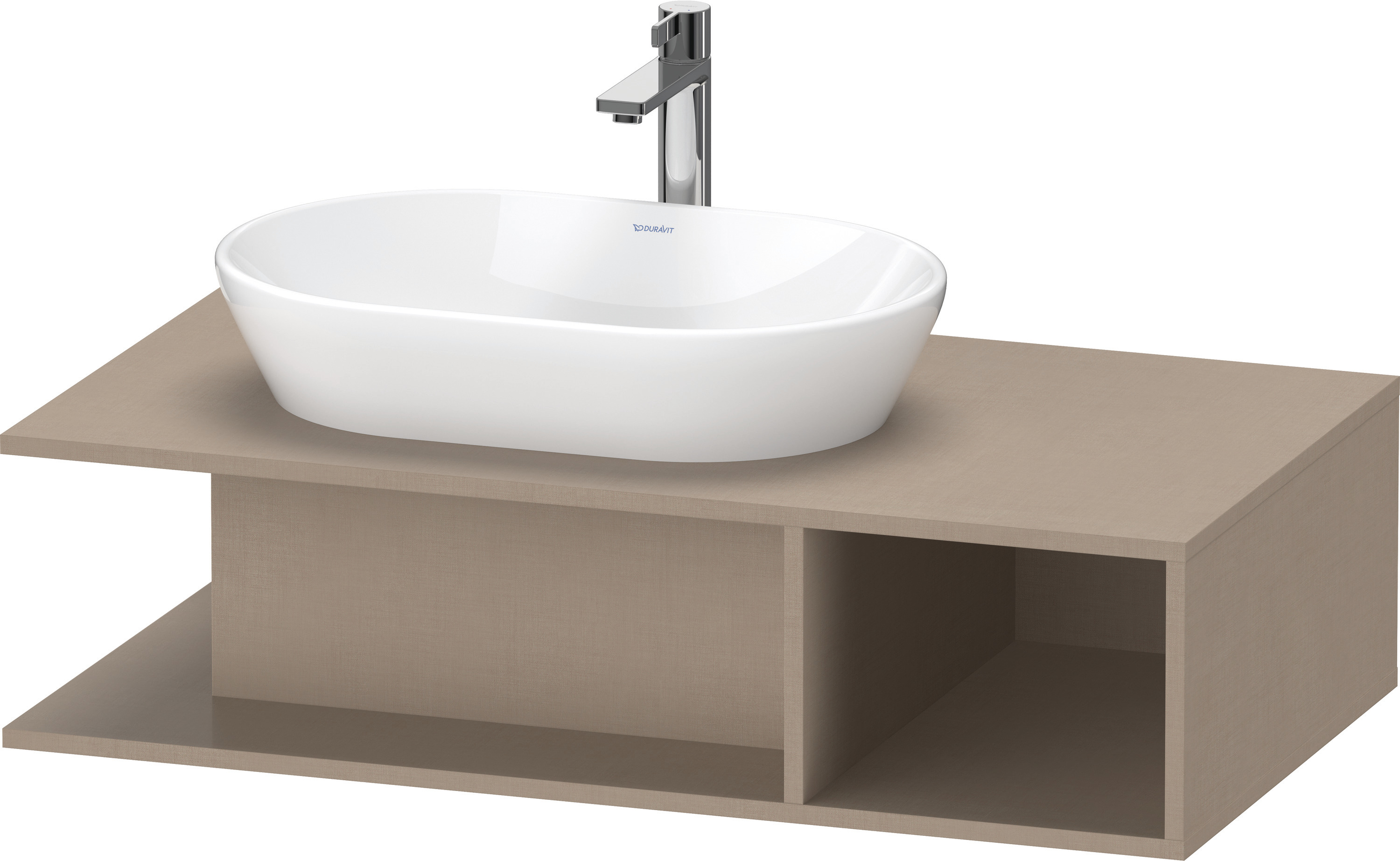 Duravit D-Neo WTU wandh.,1 offenes Fach r., 260x1000x550mm, Leinen