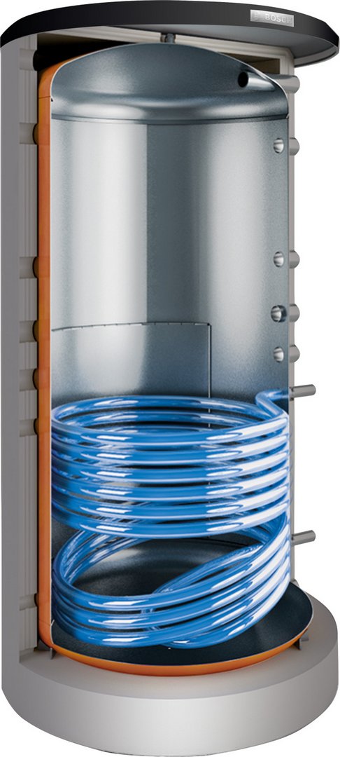 BOSCH Pufferspei. STORA BS 1000-6 ER 1 B 2295x1030, 965L, silber, Solarwärmetaus.