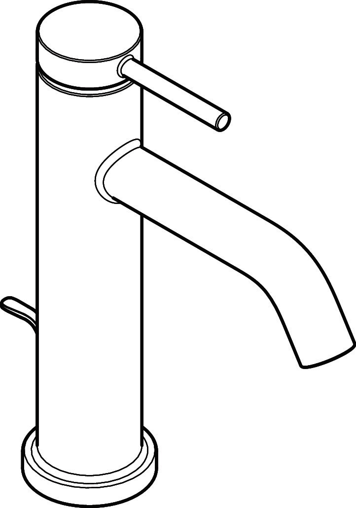 Hansgrohe WTM 110 Tecturis S mit Zugstangen-Ablaufgarnitur BBR
