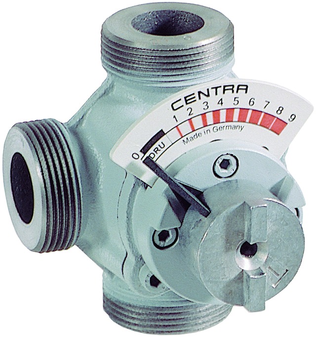 Resideo Dreiwege-Universal-Mischer DRU GG 20, grau, PN 10 DN 25, Kvs-Wert 10