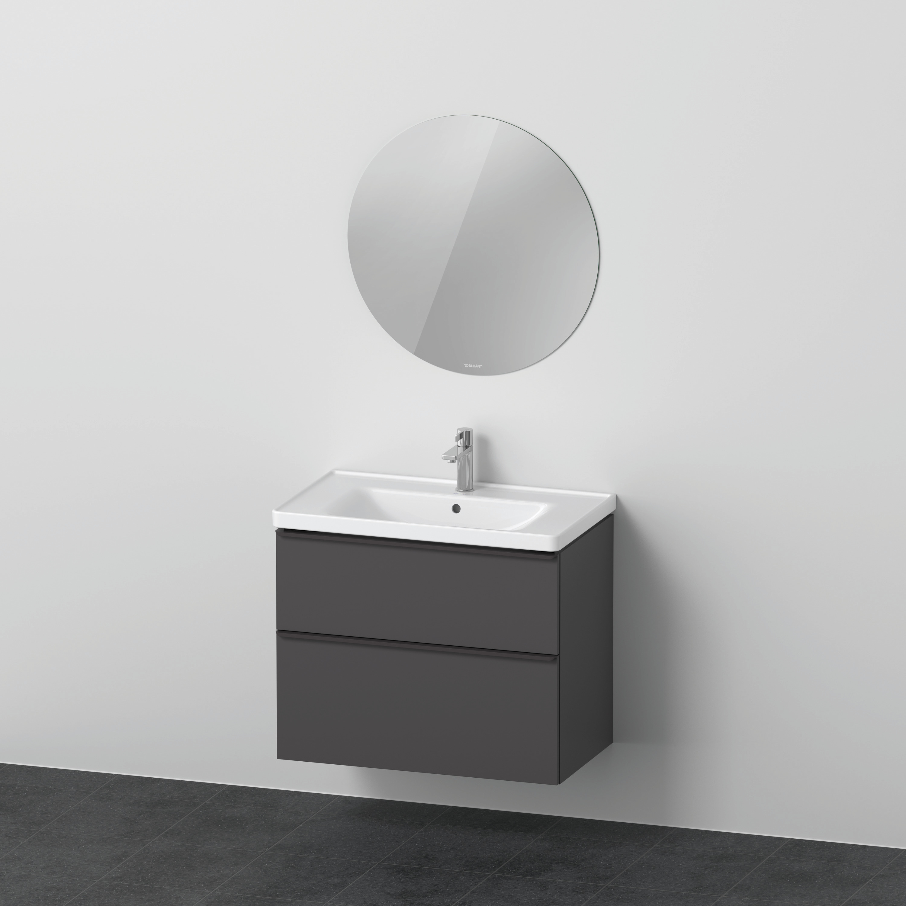 Duravit D-Neo Möbel-Set wandh. 800x480mm WT,WTU Ausz 1,SBK 1,SP Rund, Graphit M.