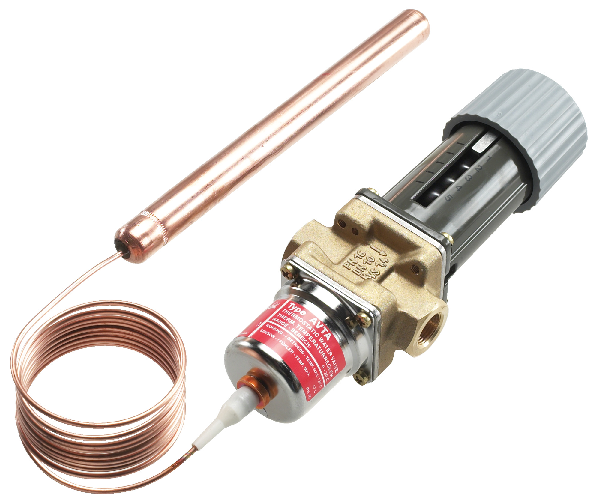 Danfoss Temperaturregler AVTA 10 Rp 3/8, 25-65 C, kvs: 1,4