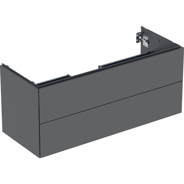 Geberit ONE Unterschrank für WT/-Platte 2 Schubl., 118,4x50,4x47cm, lava matt