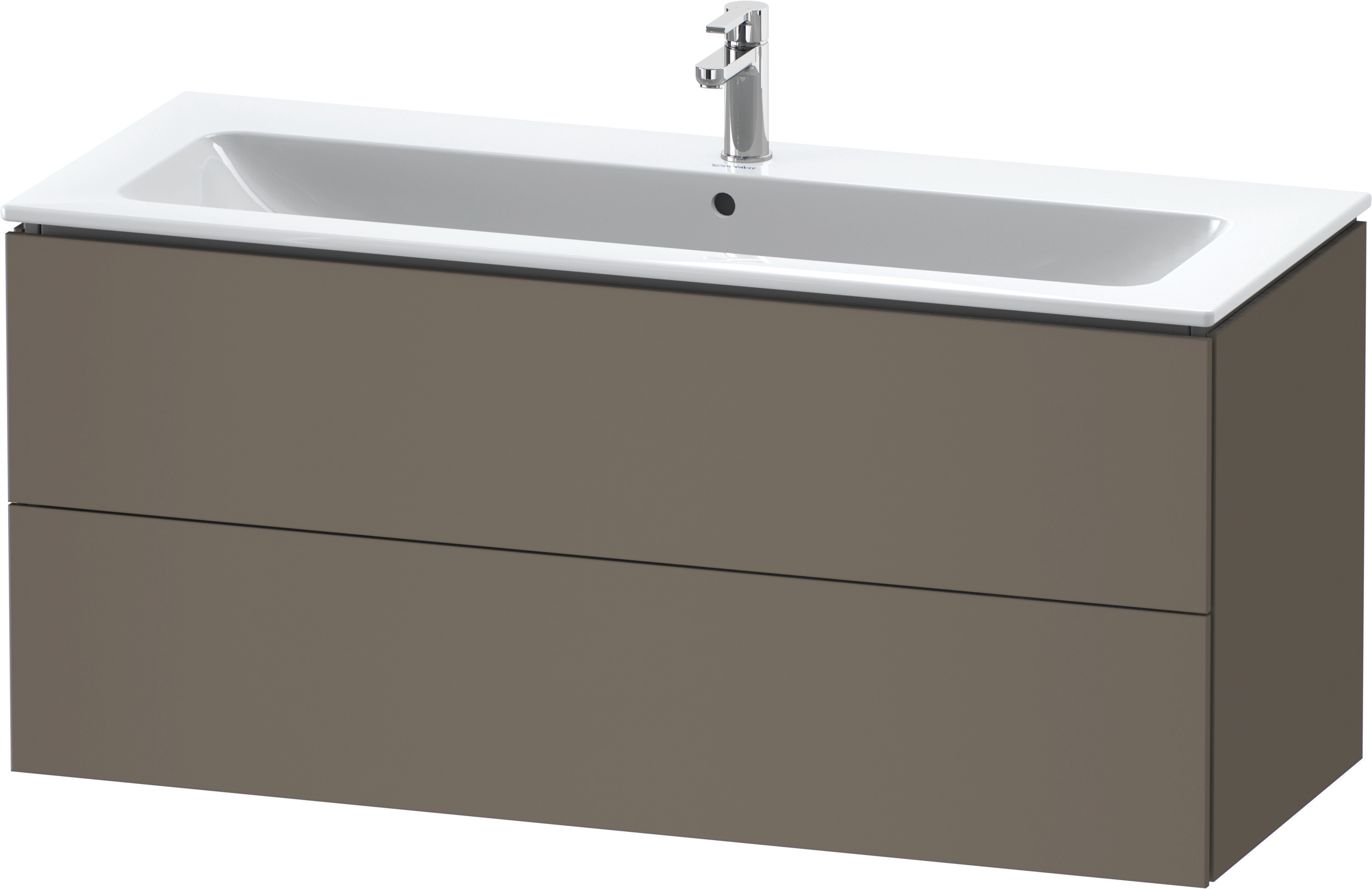 Duravit WTU wandh. L-Cube 481x1220x550mm 2 SchKa, f.233612, flannel grey sem