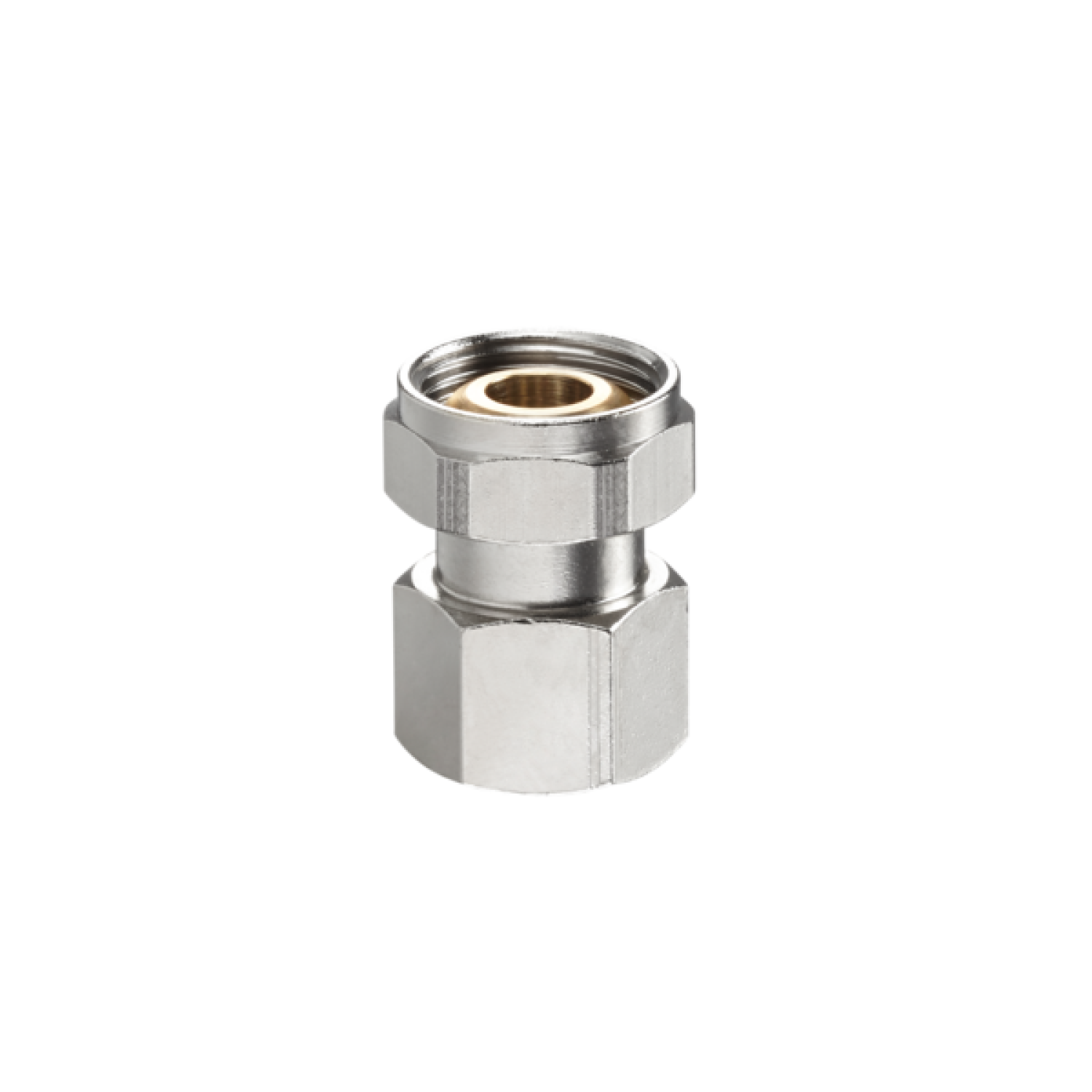 OVENTROP-Verschraubung "Multiflex V",3/4"ÜM x 1/2"IG, Ms, vern.
