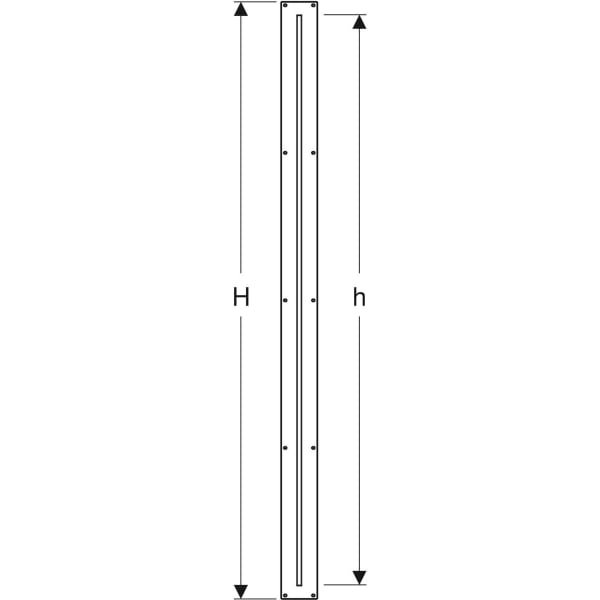 Geberit Duofix Element für Duschtrennwand für Walk-in Dusche