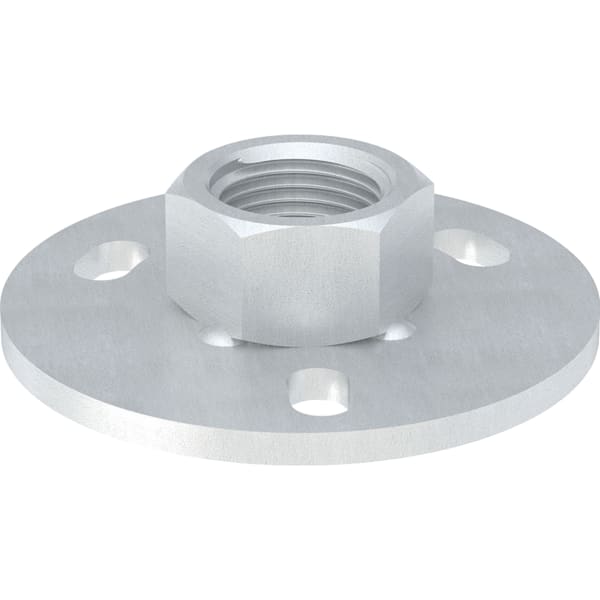 Geberit Set Grundplatte rund 3-Loch mit Gewindemuffe G 1/2 d70xH:1,9