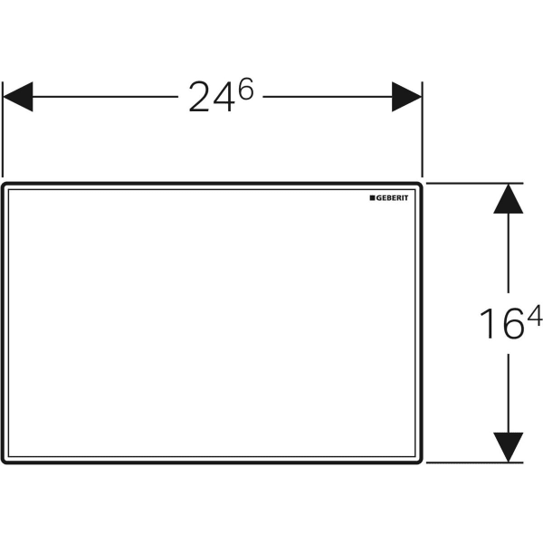 Geberit Abdeckplatte, zu Geberit Hygienespülung mattverchromt