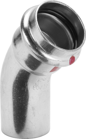 Viega Bogen 45 Grad mit SC Prestabo 1126.1 in 22mm Stahl verzinkt