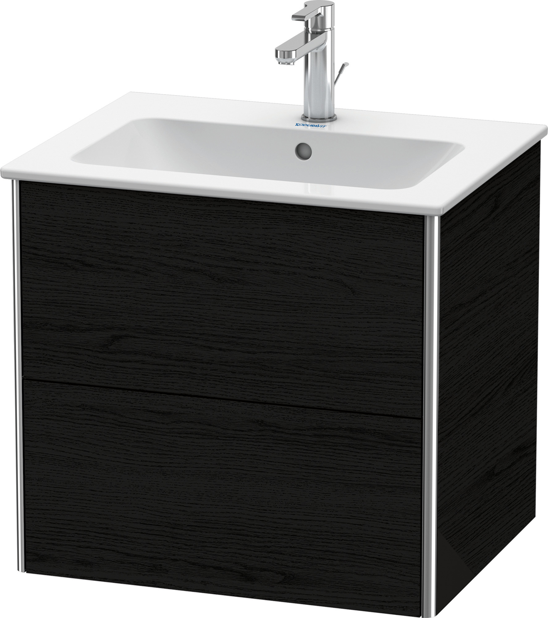 Duravit WTU XSquare 560x610x478mm 2 Schubk., Eiche Schwarz