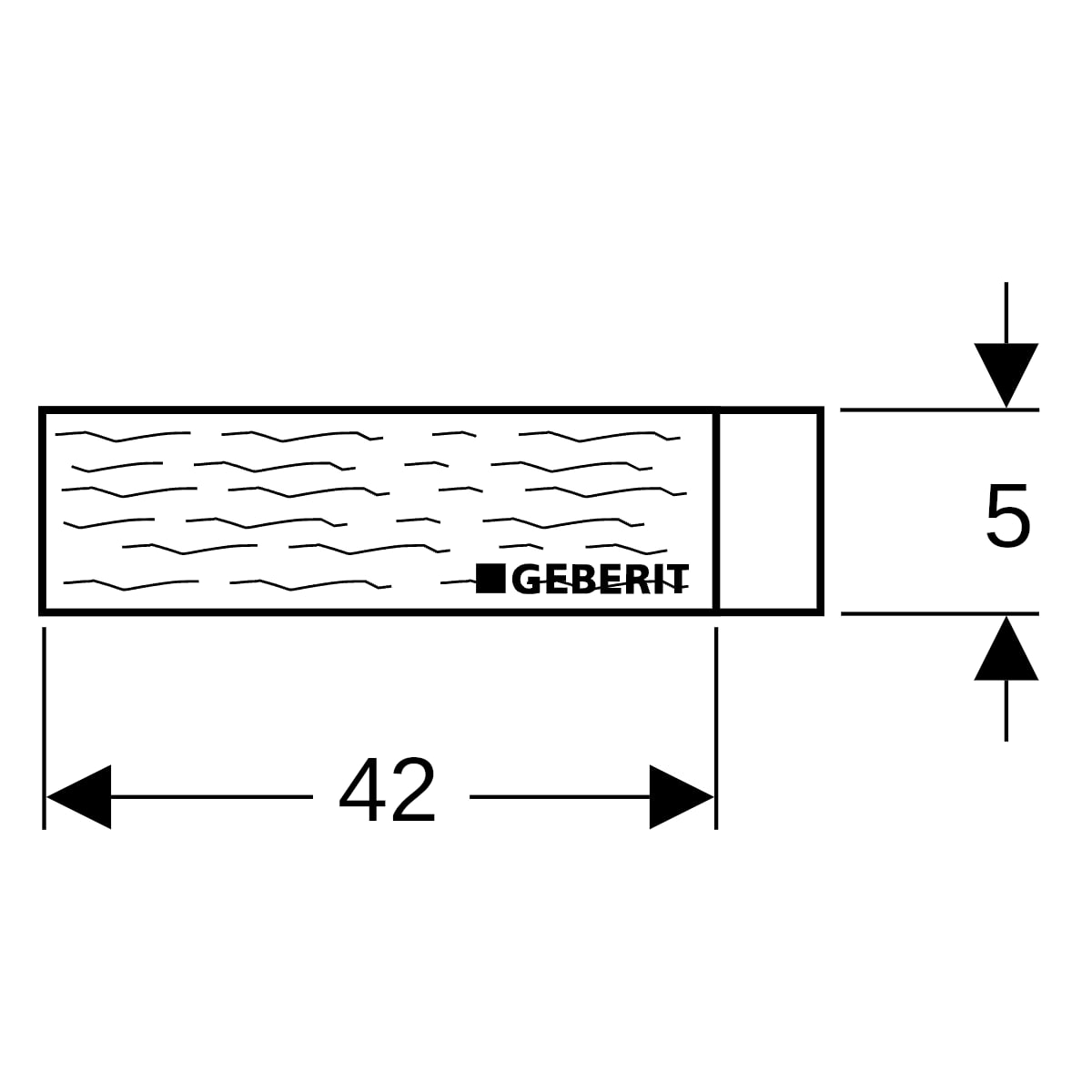Geberit Schachtschott Typ Quattro d56-110
