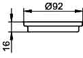 KEUCO Echtkristall-Schale E400, 11555 mattiert, lose, f. 11555