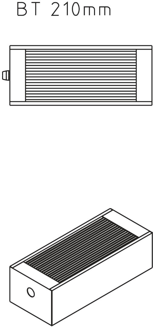 Kermi KKV Konv. Typ21 BH100x210x2000mm QN2212, RAL9016, 10 bar, m. Abdeckung