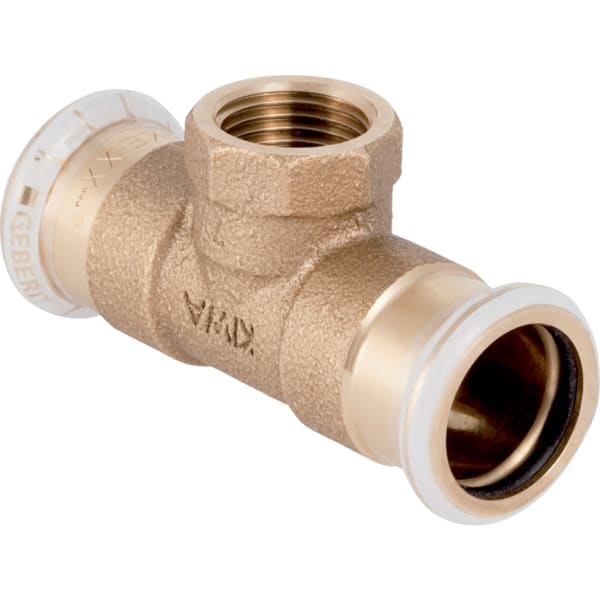 Geberit Mapress Kupfer T-Stück mit IG d28-Rp3/4-28