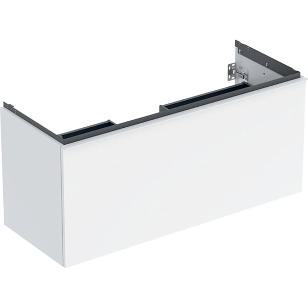 Geberit Acanto US für WT B:120cm, 1 Schubl. 1 i.Schubl., weiß hgl.