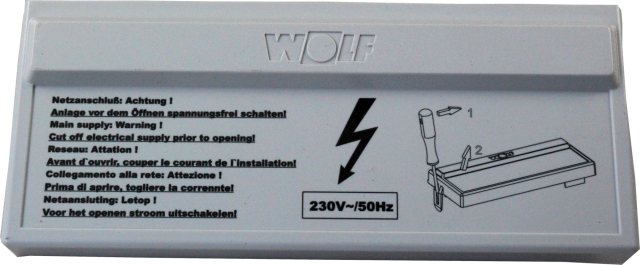 Wolf Anschlusskasten Klemmkastendeck für TOB-18