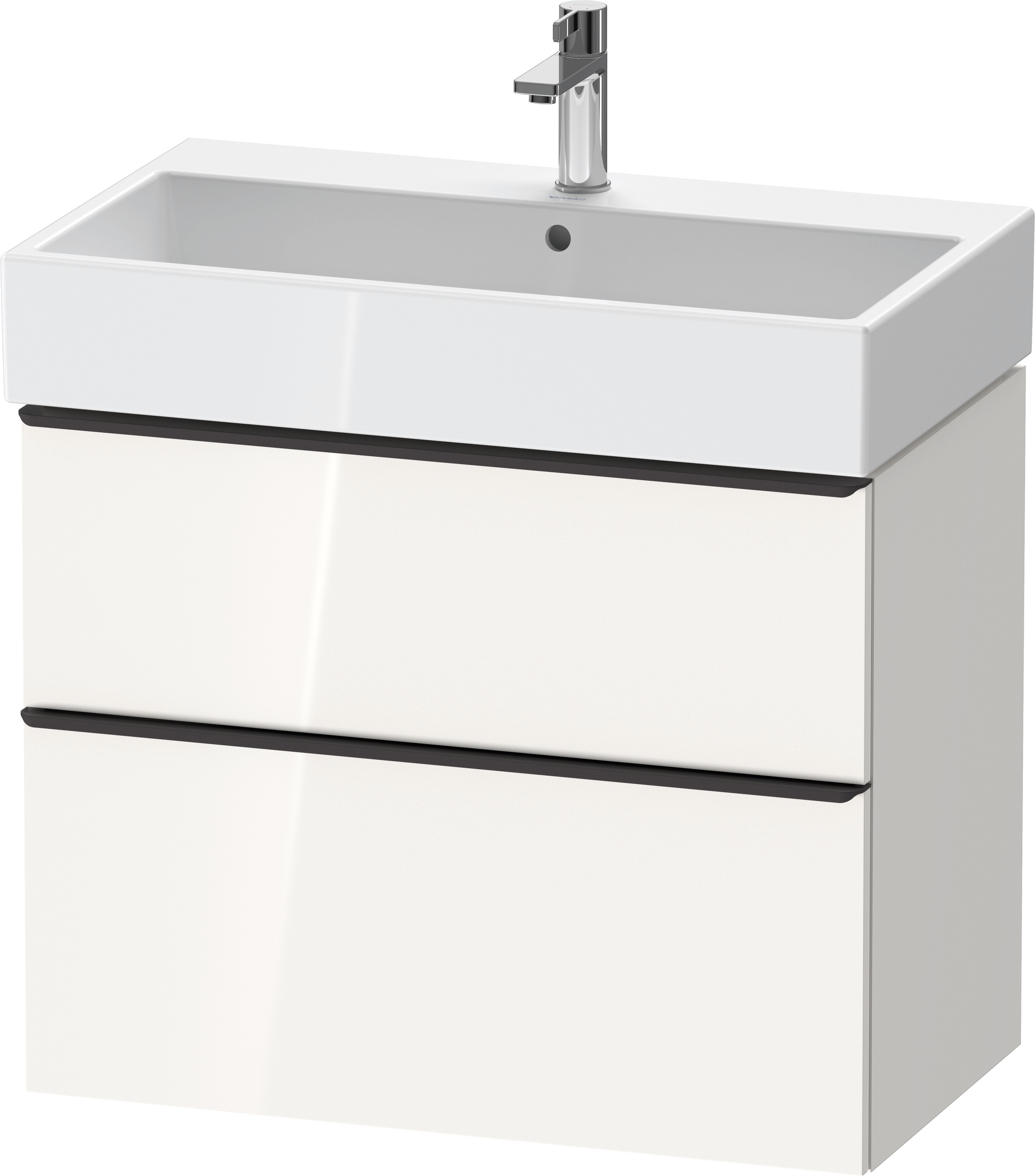 Duravit D-Neo WTU,Ausz:1,Schubk:1,GR:Dia.Schw 784x442x625mm,Wandh,Weiß Hochglanz,Dek.