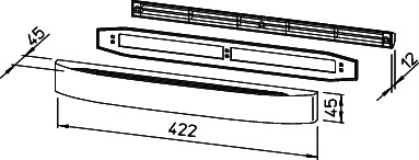 Helios ALEF 45 Außenl.-Einströmelement f. Fensterrahmen