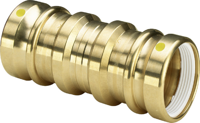 Viega Reparatur-Schiebemuffe mit SC Geopress G 9615.5G in 32mm Rotguss