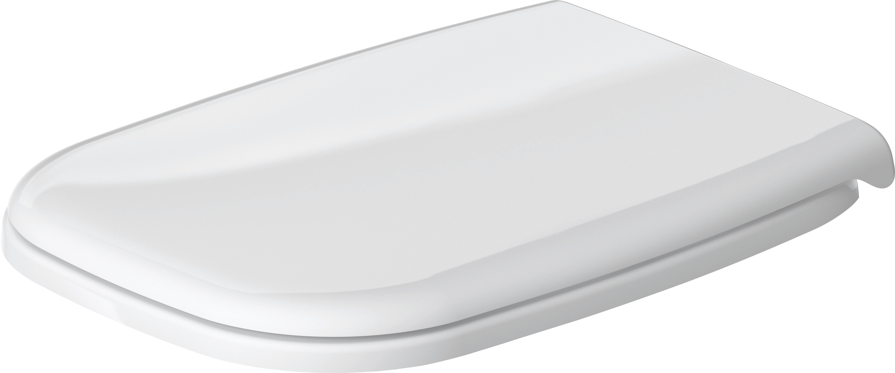 Duravit WC-Sitz D-Code ohne Absenkautomatik Scharniere edelstahl, lang, weiß