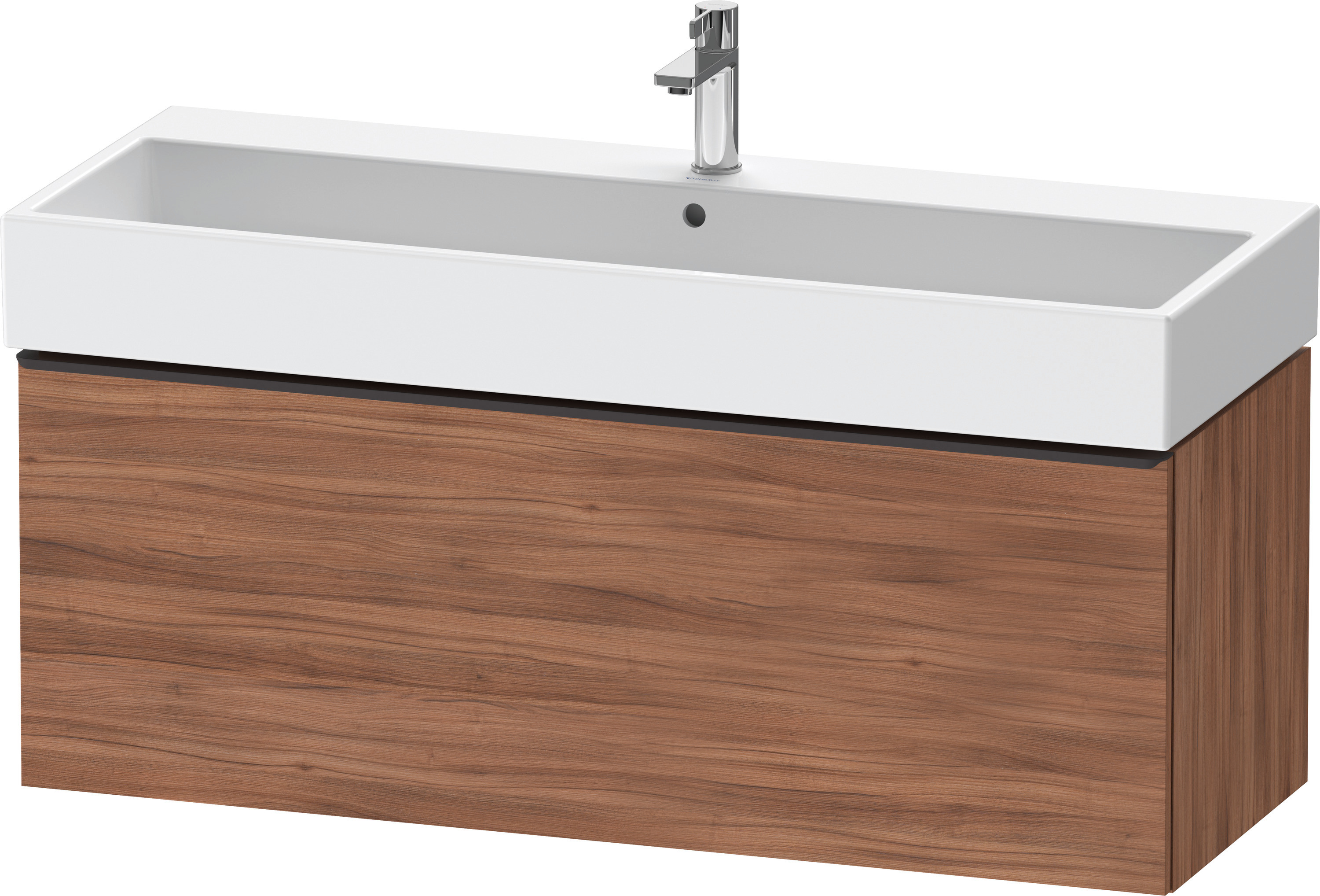 Duravit D-Neo WTU,Wdh,Ausz:1,Gr:Diamant Schw. 1184x442x440mm,Nussbaum Matt, Dekor