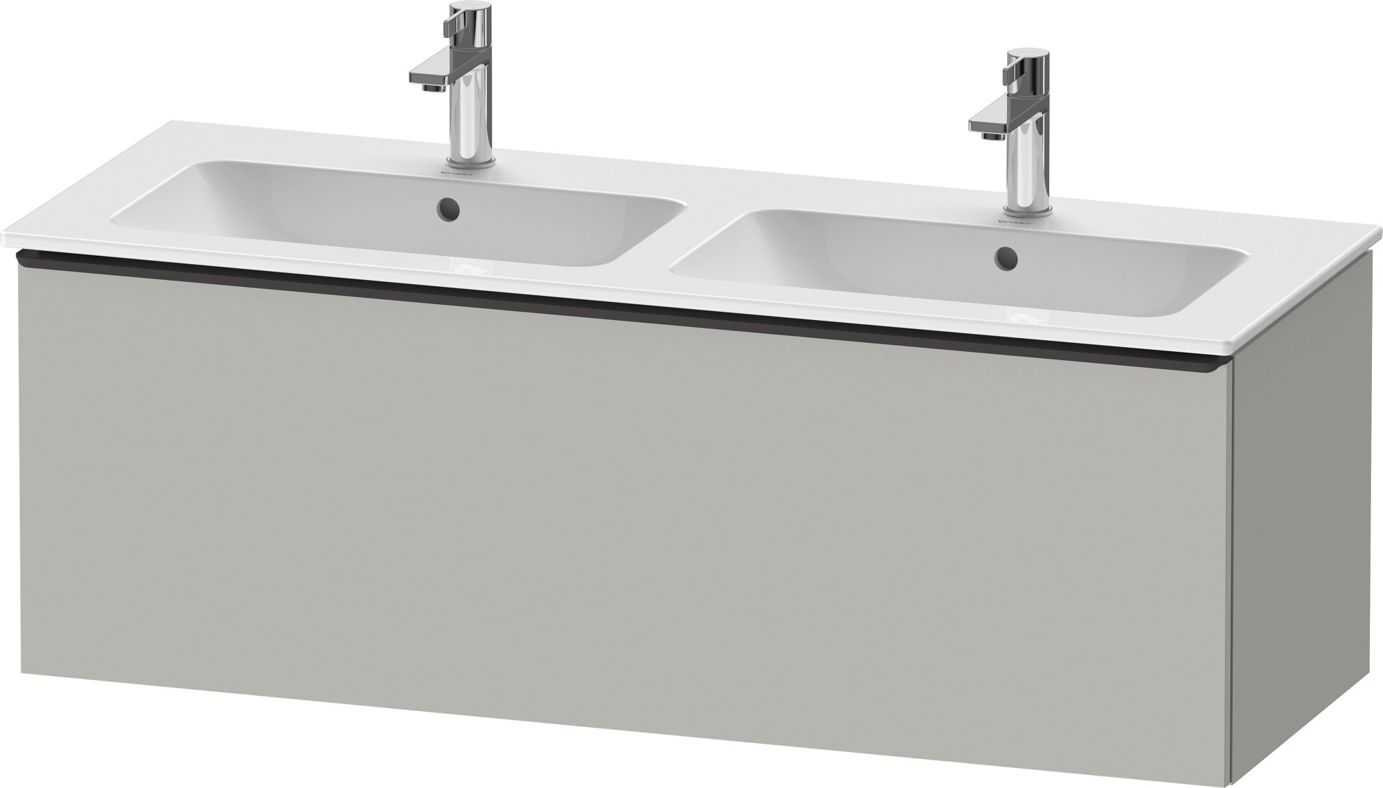 Duravit D-Neo WTU,Wdh,Ausz:1,Gr:Diamant Schw. 1280x462x440mm,Betongrau Matt,Dekor