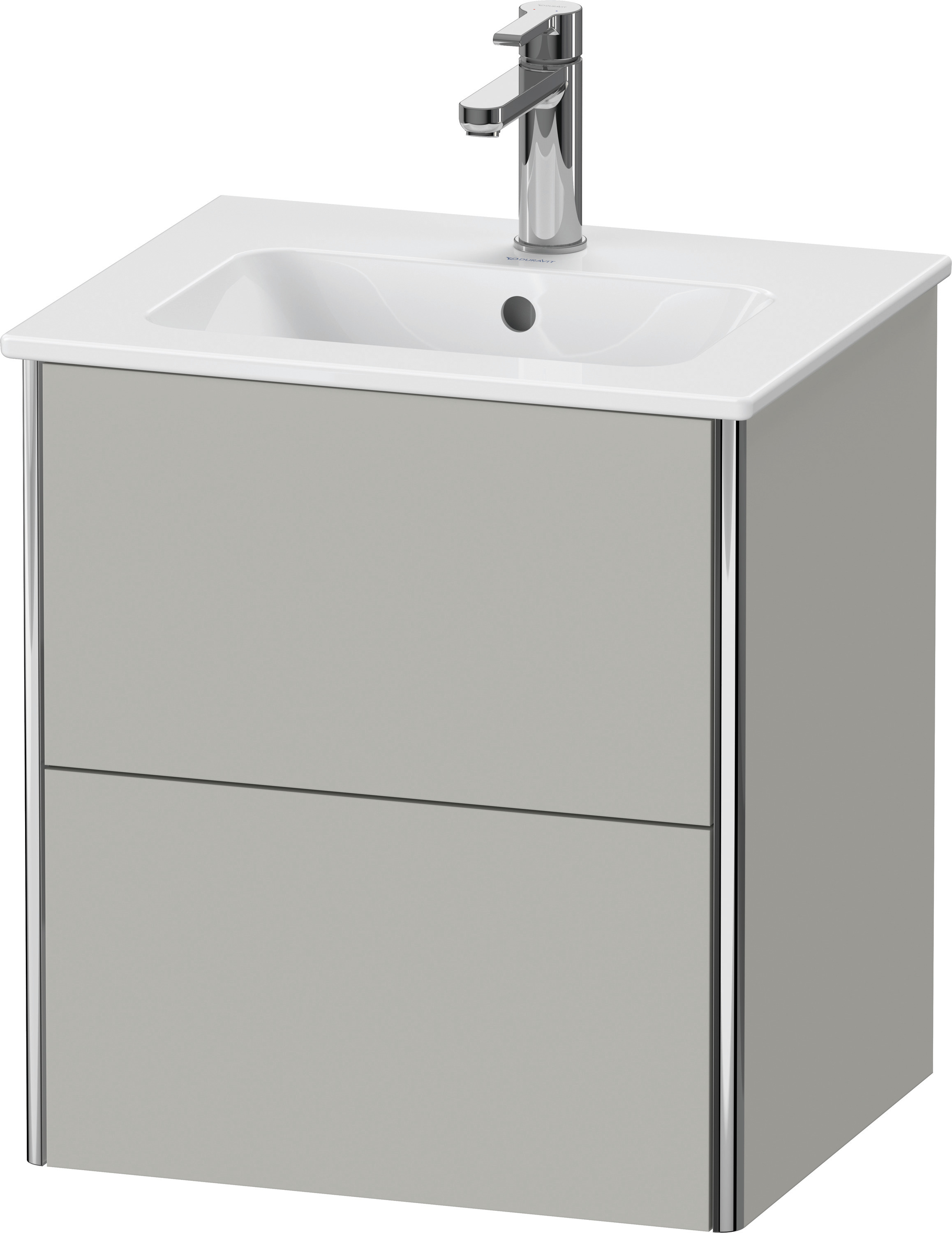 Duravit WTU XSquare wandhängend, 2 Schubk. 560x510x418mm, Betongrau Matt