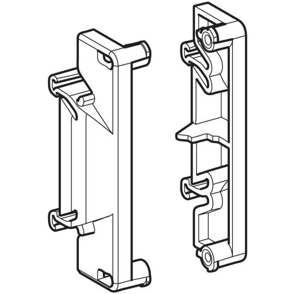 Geberit Set Adapter DIN Schiene 35mm für Gateway (2 Stück)