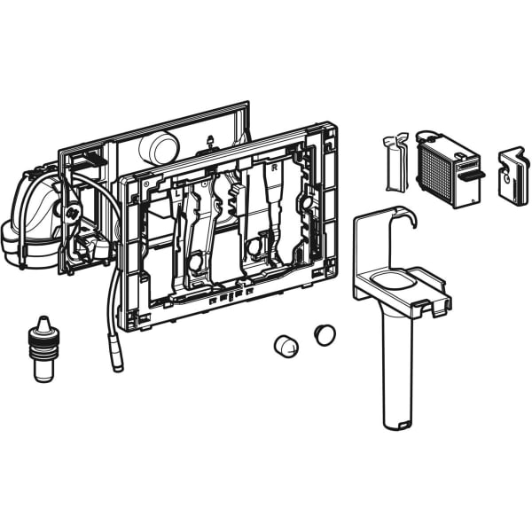 Geberit Duofresh Modul mit automat. Ausl. für Sigma UP-SPK 12 cm, anthrazitgrau