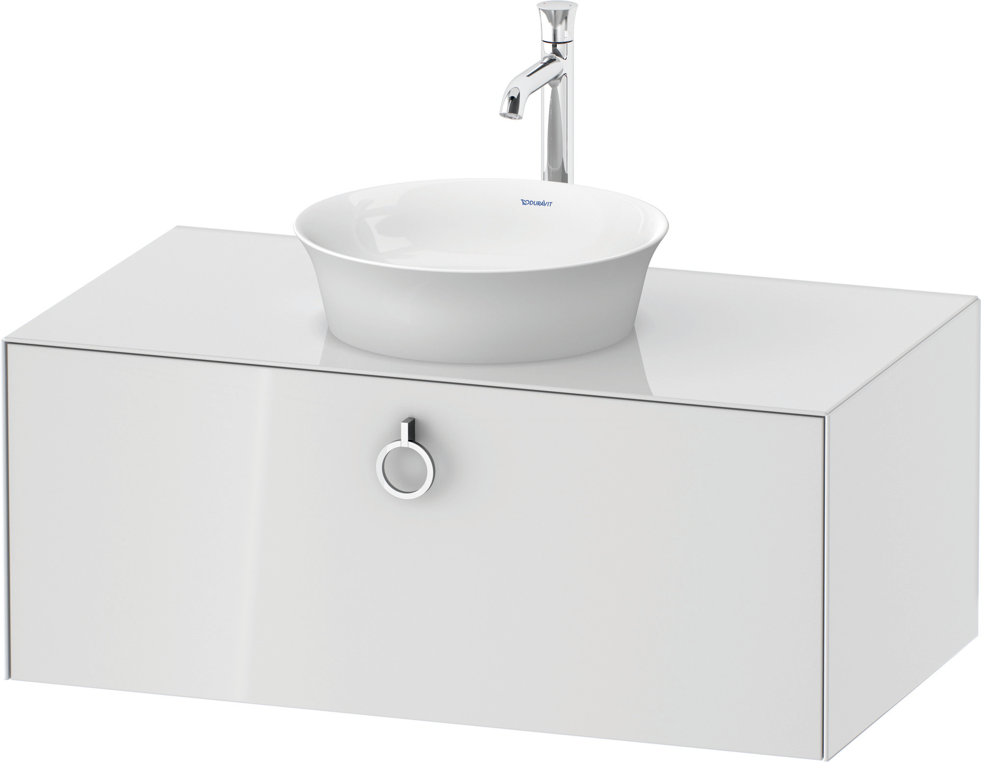 Duravit WTU wandh. White Tulip,1 Ausz.,mit Griff,408x1000x550,Weiß hgl. ohne ES