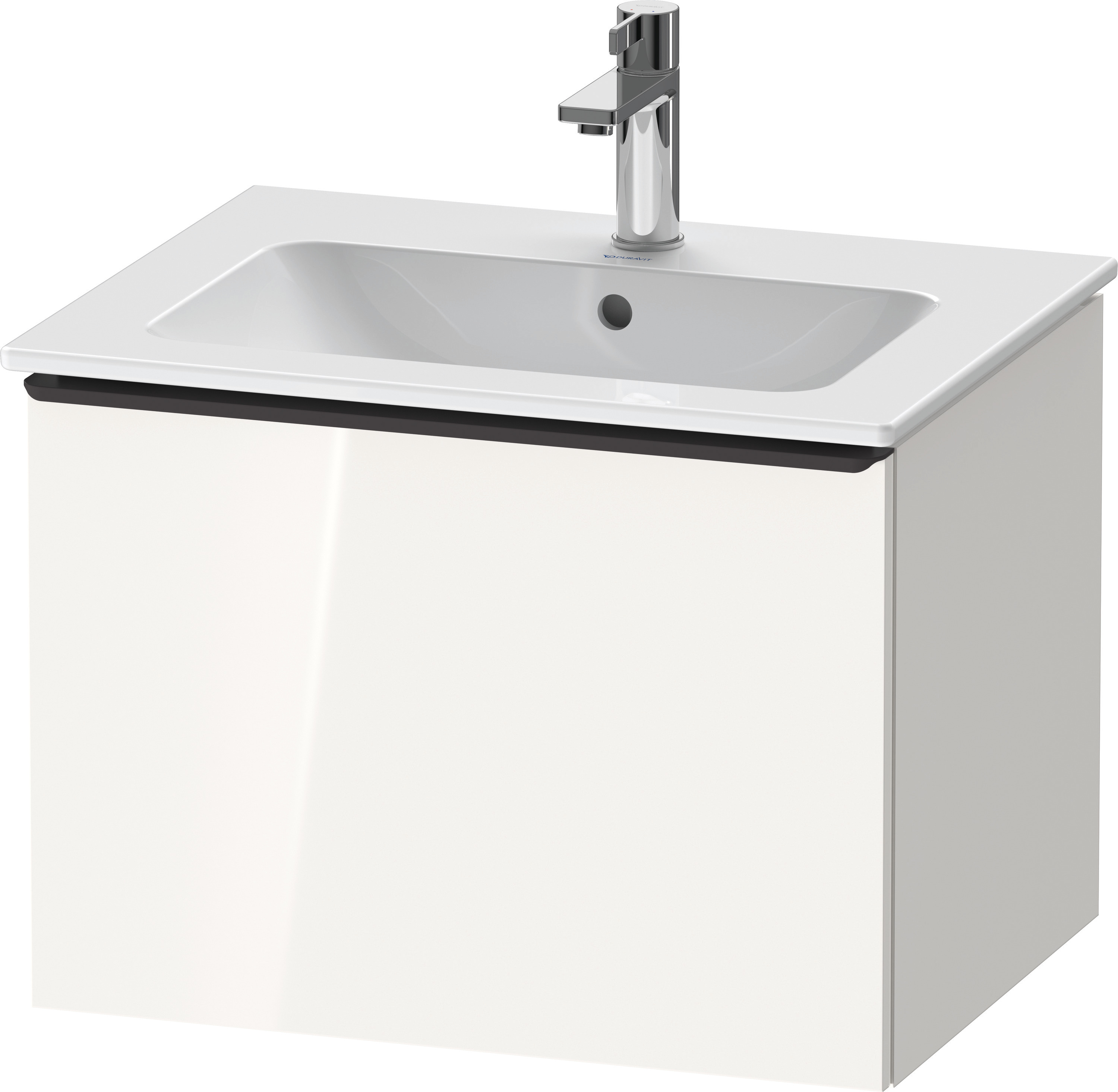 Duravit D-Neo WTU,Wdh,Ausz:1,Gr:Diamant Schw. 610x462x440mm,Weiß Hochglanz,Dekor