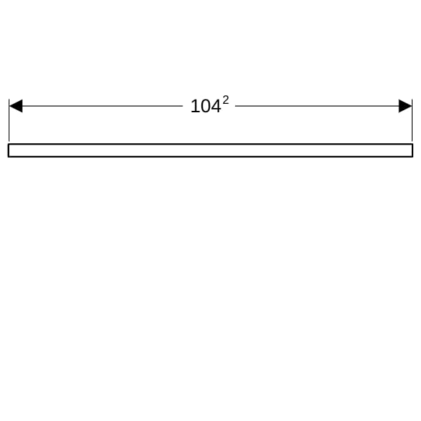 Geberit ONE WT-Platte, Ausschnitt mi. für AWT 105x3x47cm, Eiche