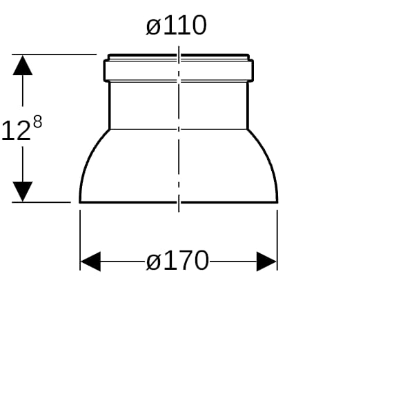 Geberit PE Dunsthut d110