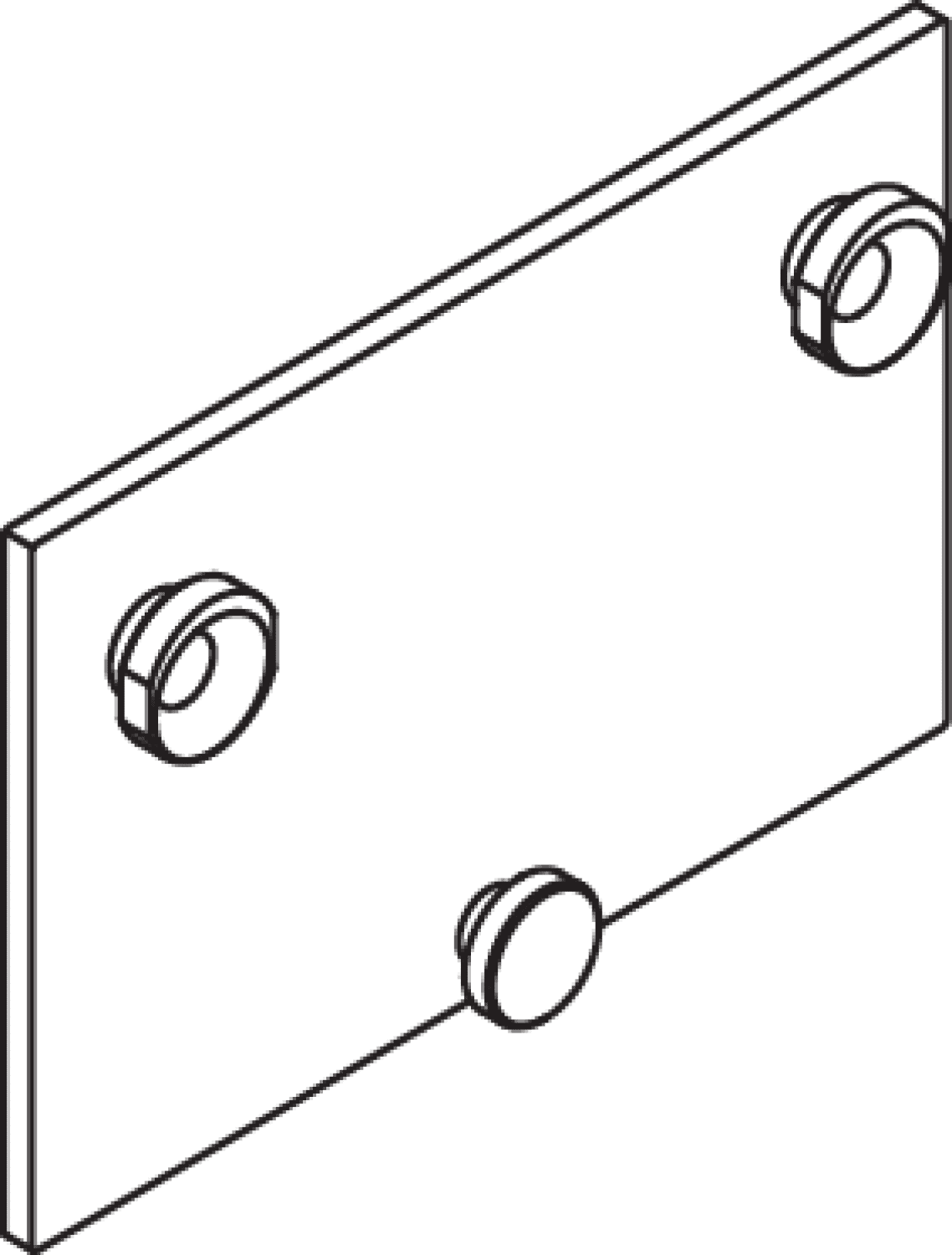 HEWI Montageplatte Sitz mobil, chrom