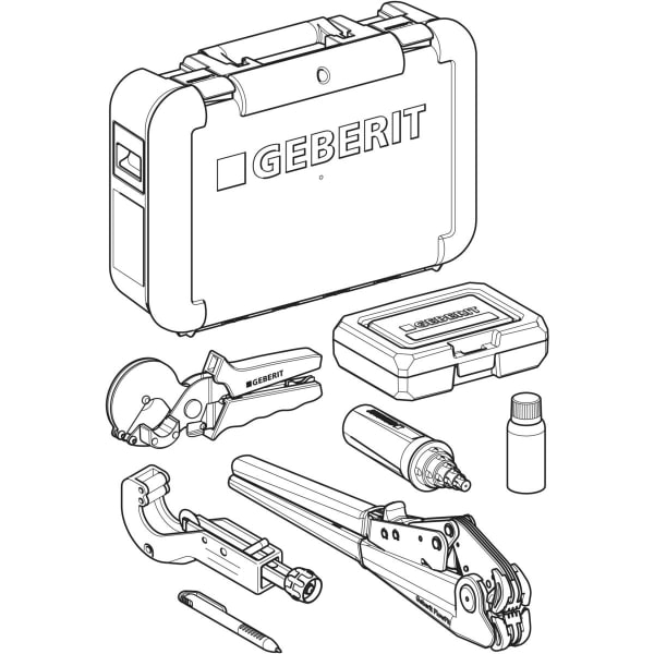 Geberit FlowFit Handpresszange d16-40 in Koffer