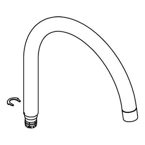 GROHE U-Auslauf 13372 supersteel