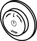 Viega Drehgriff 9121.3 für Bedienelement Dusche Modell 9121.4