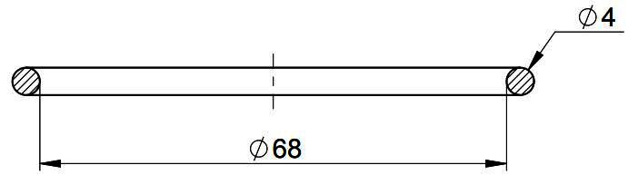 MHG O-Ring Dichtung Deckel DN 80 für Abgasleitung AWT