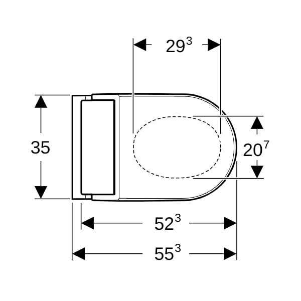 Geberit AquaClean Tuma Comfort WC-Komplettanlage Wand-WC weiß-alpin