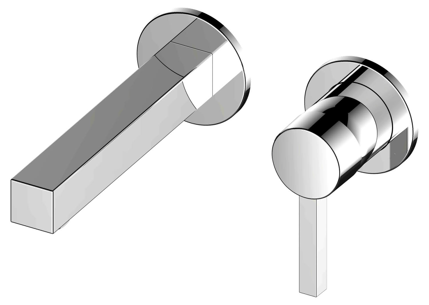 KEUCO EHM-WT-Mischer UP Edition 90 59016, für Wandmontage, verchromt,219mm
