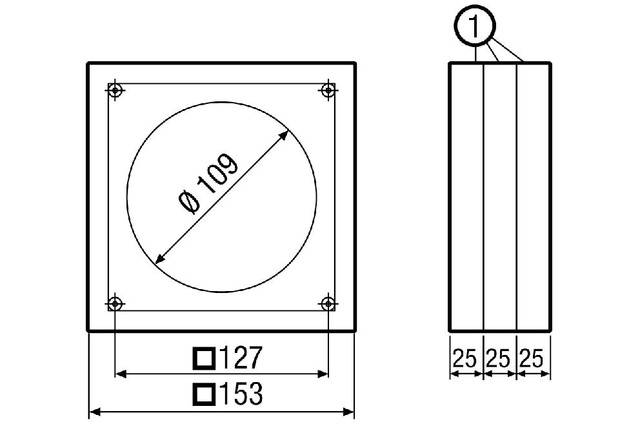 Maico Distanzrahmen ECA-DR für ECA 100 ipro